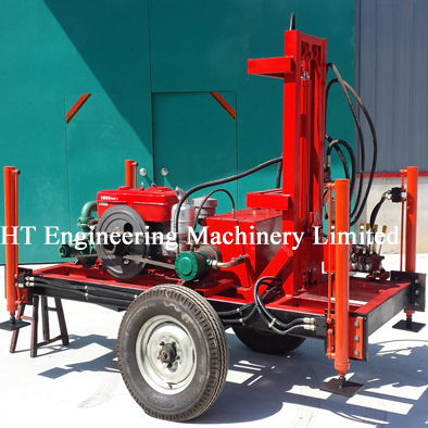 Trailer Mount Mobile Water Well Drill Rig For Sale