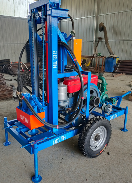 Small Portable Water Borehole Drilling Rig Machine