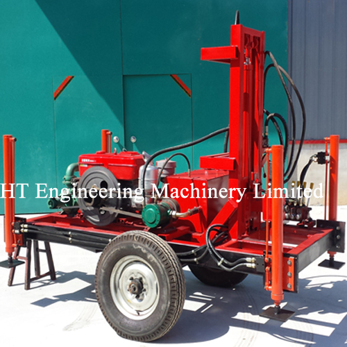 Trailer Mount Mobile Water Well Drill Rig