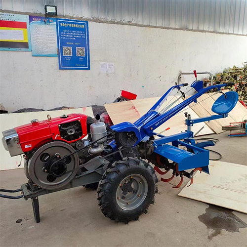 15HP Durable Walking Tractor for Vegetable Fields Rice Paddy Hilly Terrain Dry Land Greenhouse Crop 