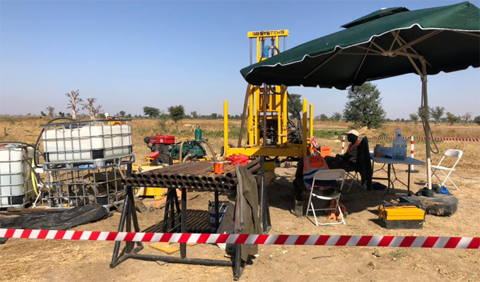 DH200 mobile water well  borewell rig