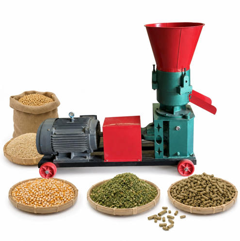 Model 150 Flat Die Feed Pellet Machine | Farm Animal Feed Making Machine